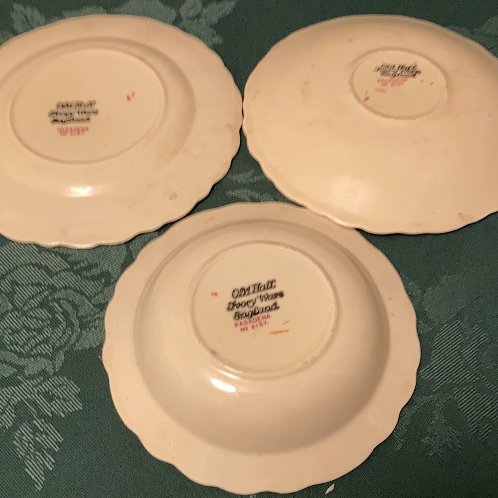 Vintage and rare Old Hall ivory ware, Pasadena replacement plates. - Picture 3 of 5